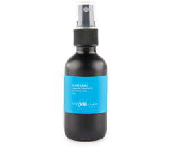 Small black spray bottle with blue One Fresh Pillow label